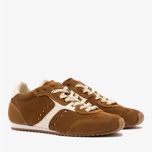 Larroude Stella Sneaker in Russet